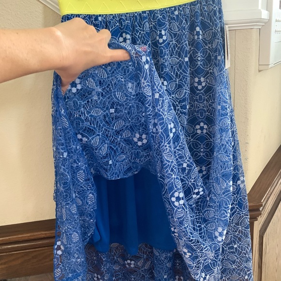 💙💛XS LuLaRoe Lola💛💙 lace Skirt - Picture 5 of 5